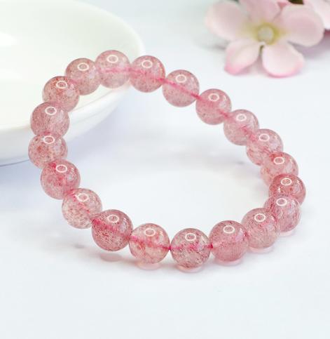 Natural Strawberry Crystal Bracelet Crystal