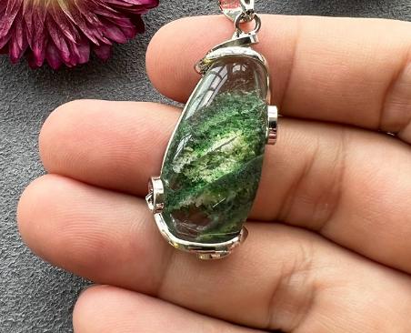 Natural Ghost Crystal Pendant