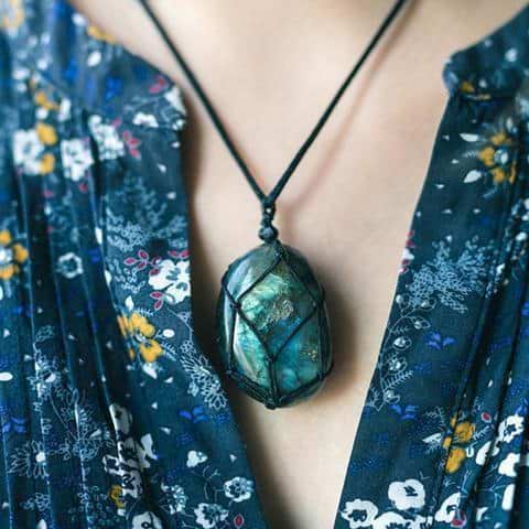 Dragons Heart Labradorite Necklace