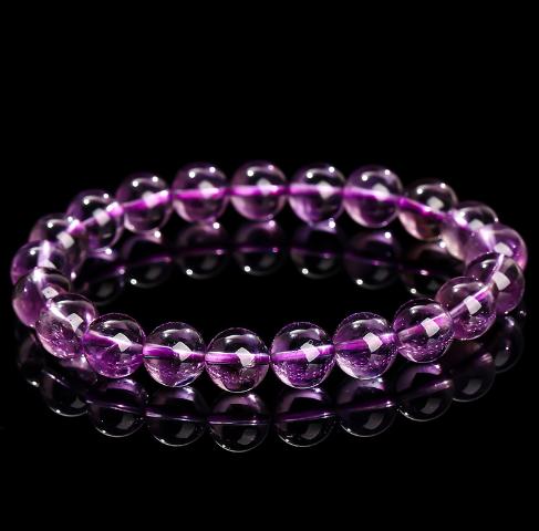 7A Natural Ice Transparent Amethyst Bracelet